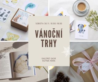 TUHLE SOBOTU MĚ NAJDETE V GASKU.🎄 Budu tam já, i moje knížky a další akvarelové radosti. Moc ráda se s některými z vás...